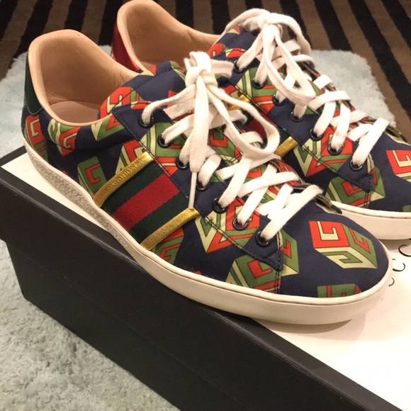 Gucci Ace suede GG cube shoes - Picture 4 of 11